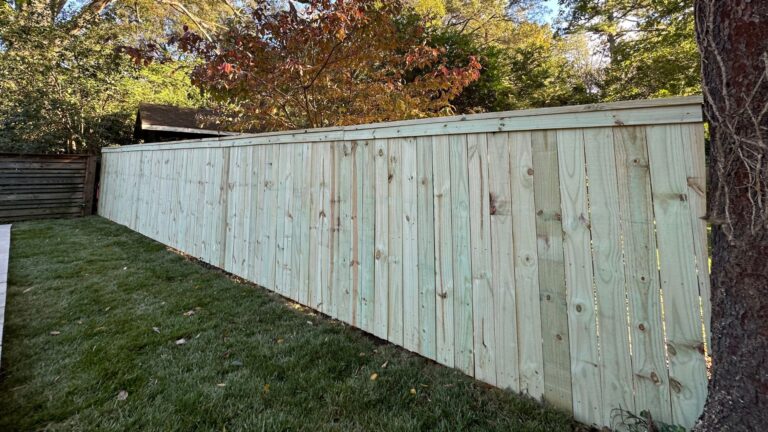 Fence Built In Charlotte NC By Urban Landscape and Construction 2 768x432