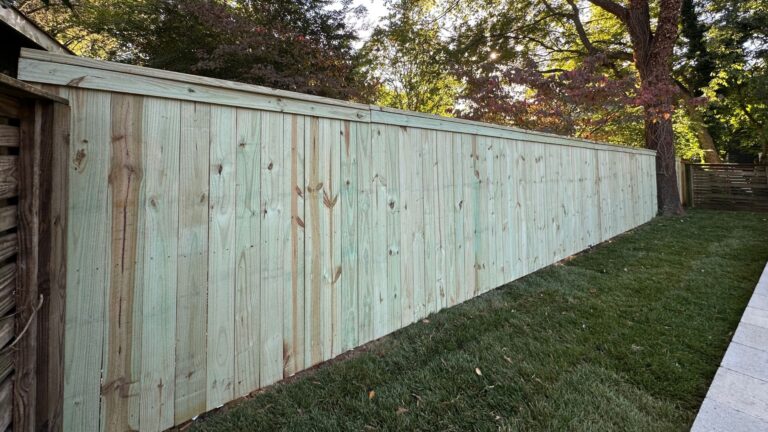 Fence Built In Charlotte NC By Urban Landscape and Construction 768x432