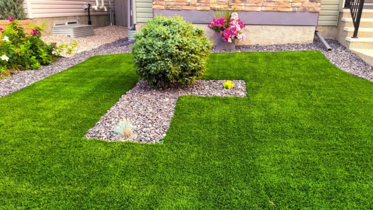 artificial turf install Signature Lawn and landscape 768x432