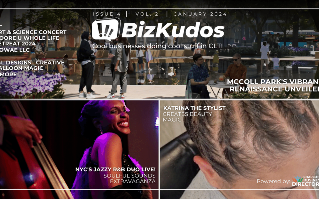 BizKudos blog banner featuring images of latest newsletter submissions.