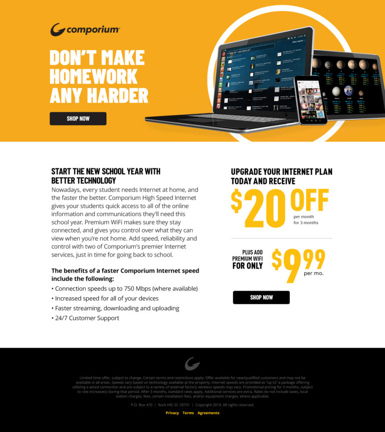 Back To School 20 Off internet Landing Page 1920 px 768x862