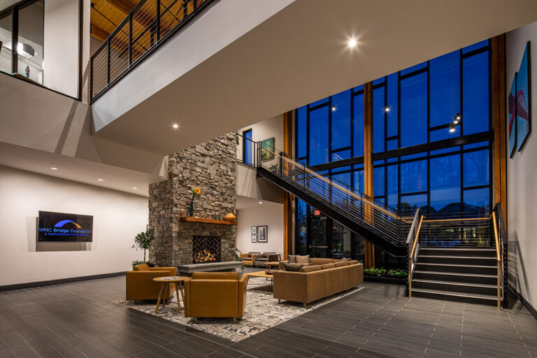 WNCBridgeFoundation Int Lobby Night 112321 S 768x512